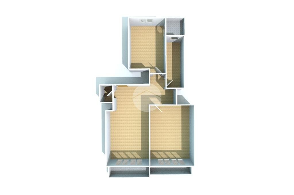 Trilocale P.zza Vittorio Veneto, Asti - planimetria 1