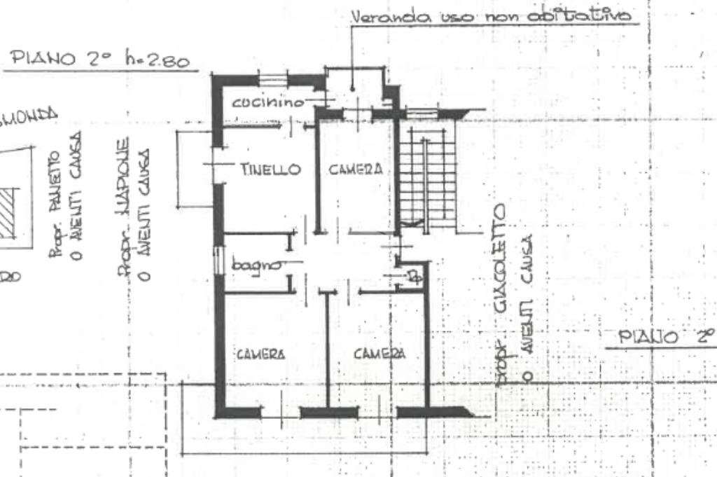 Four-room apartment Via trivero, Torino (neighborhood Parella) - floor plans 1