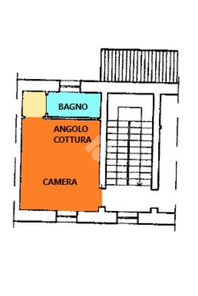 Monolocale Via Vecchia, Castellazzo Bormida - planimetria 1