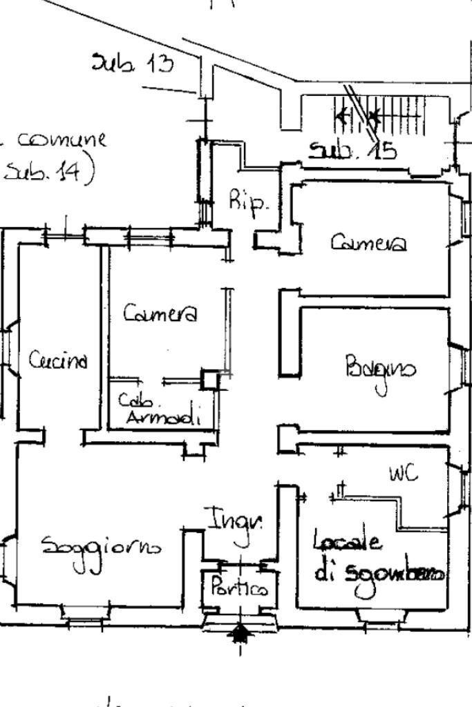 Apartment Via Giuseppe Mazzini, Bosco Marengo - floor plans 1