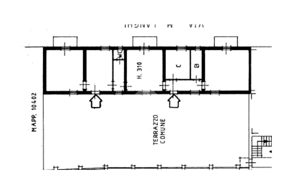 Four-room apartment Corso Milano, Novara - floor plans 1