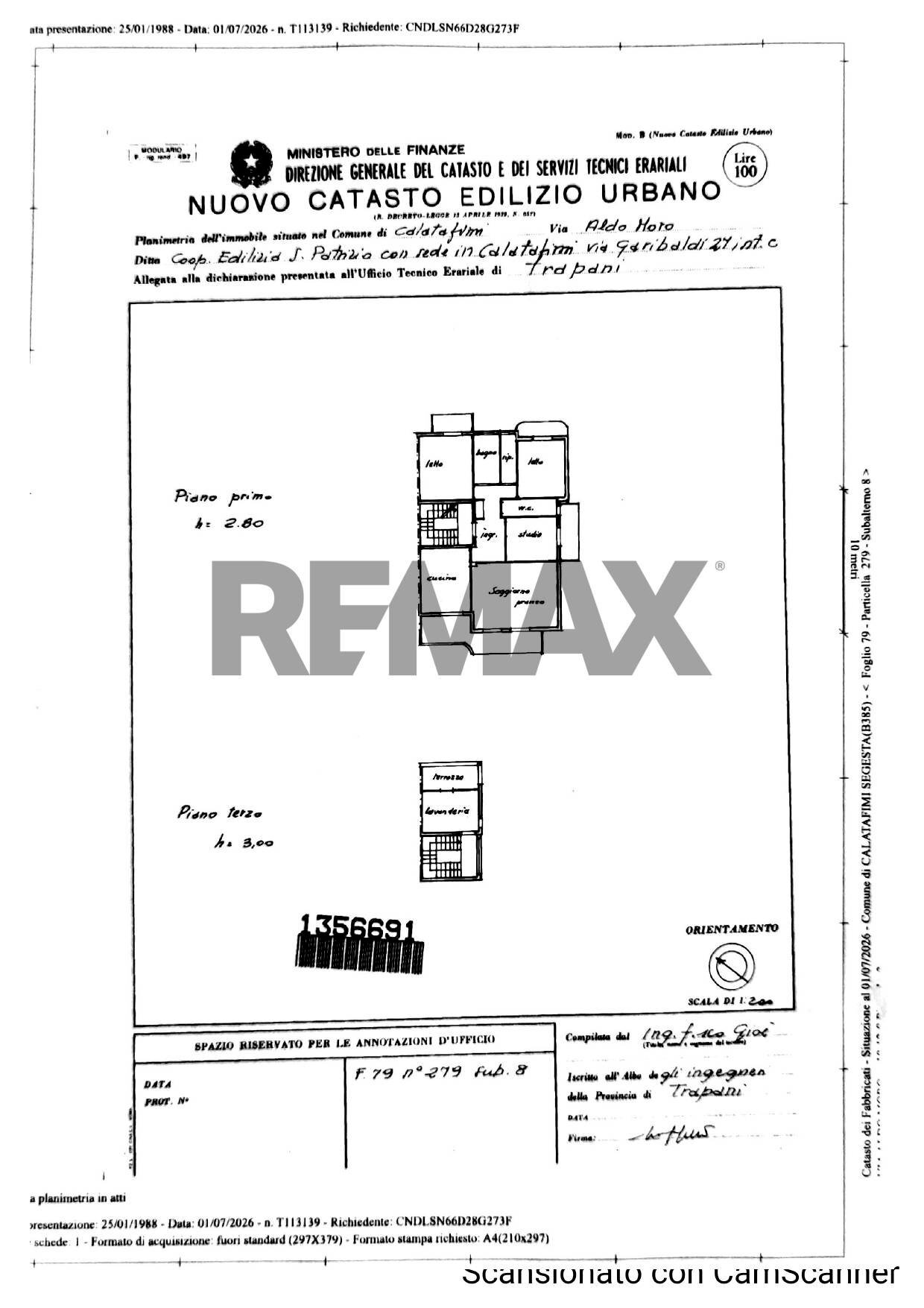 Pianta 2D - Quadrilocale Via Aldo Moro
 
10, Calatafimi-Segesta - planimetria 1
