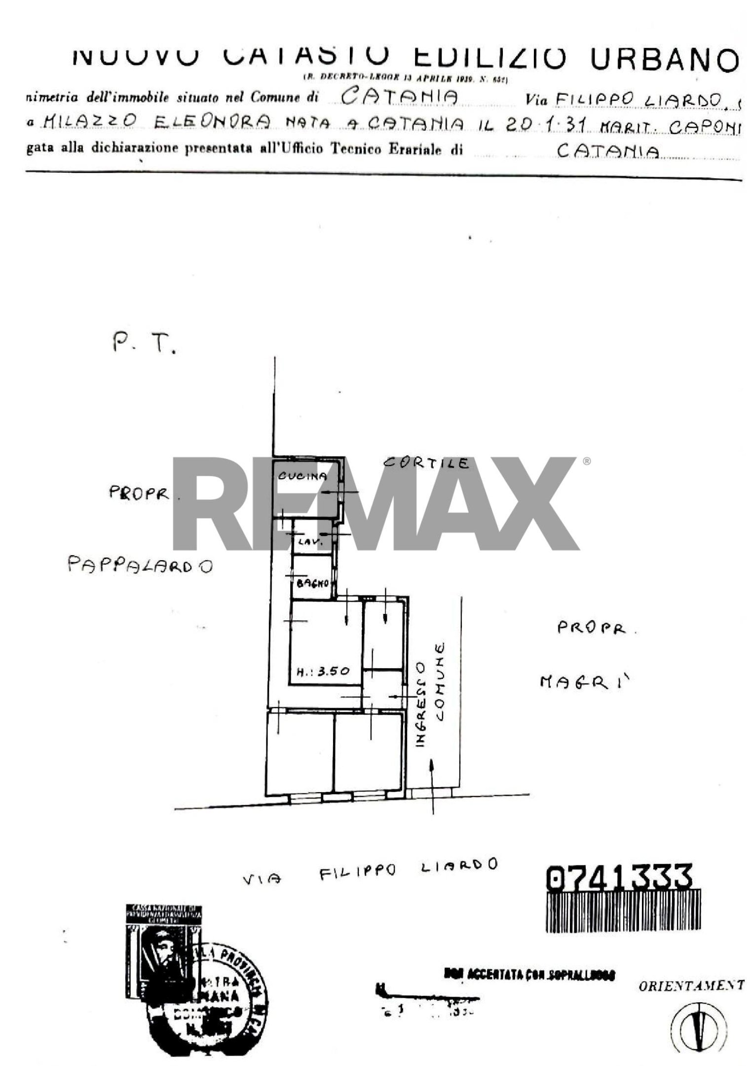 Pianta 2D - Casa semi indipendente Via Filippo Liardo
 
6, Catania - planimetria 1