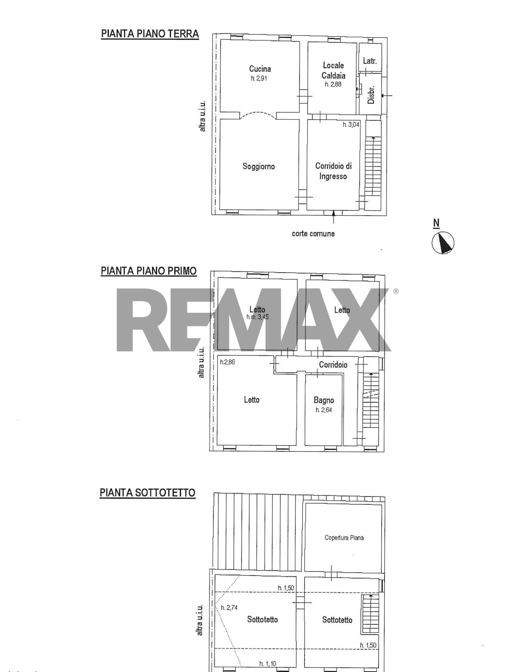 Pianta 2D - Terraced Villa Via Padre Kolbe
 
21/A, Commessaggio - floor plans 1