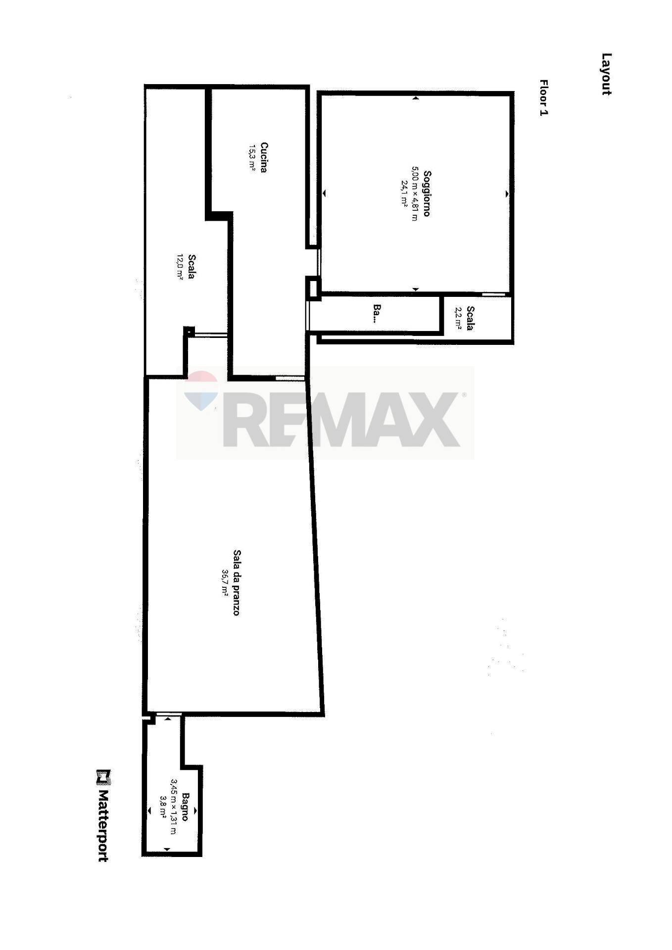 Pianta 2D - Independent house Via  Giancarlo Ghiraldi
 
1, Copparo - floor plans 1