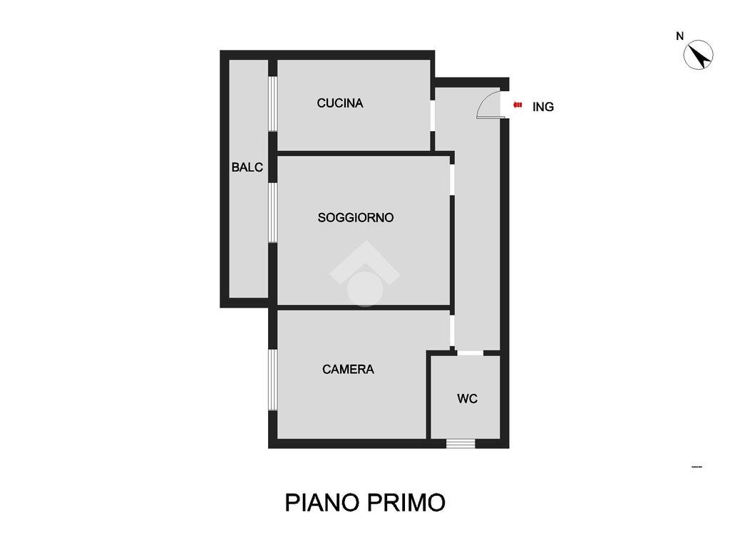 Two-room apartment Via Binella, Cinisello Balsamo - floor plans 1