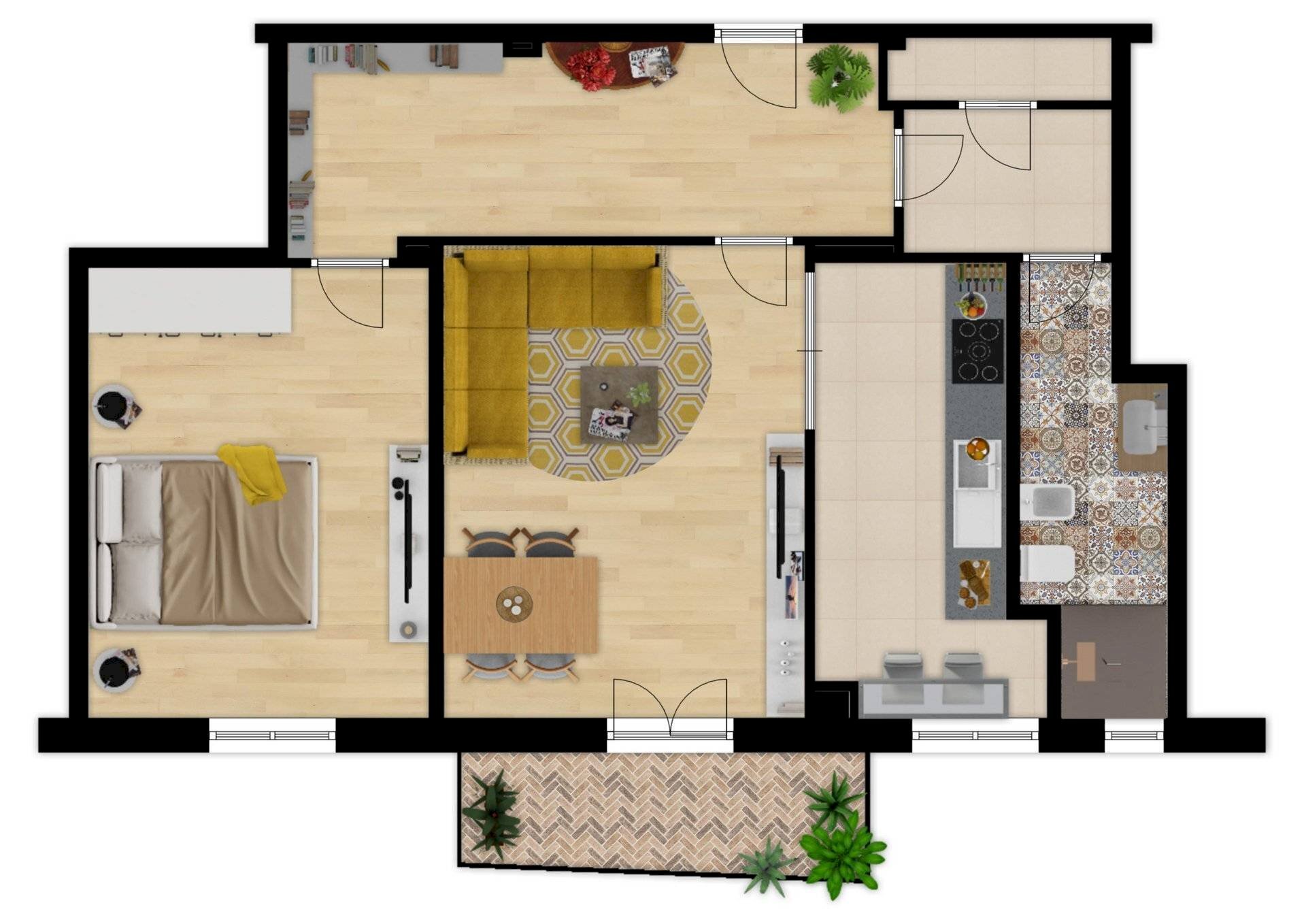 Foto 19 - Three-room apartment via Pisa, Albenga - floor plans 1