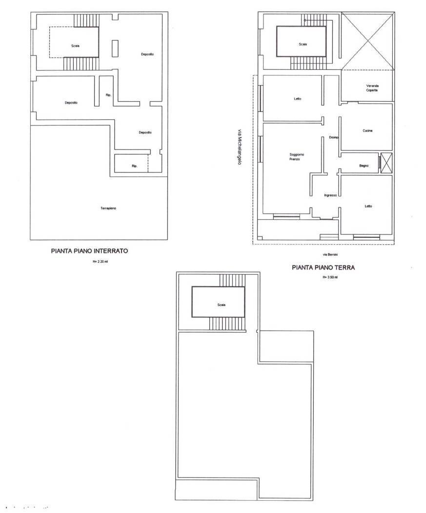 Casa indipendente via Gian Lorenzo Bernini, Matino - planimetria 1