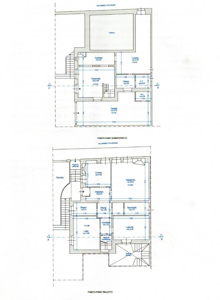 Casa indipendente via Estramurale di Ponente, Matino - planimetria 1