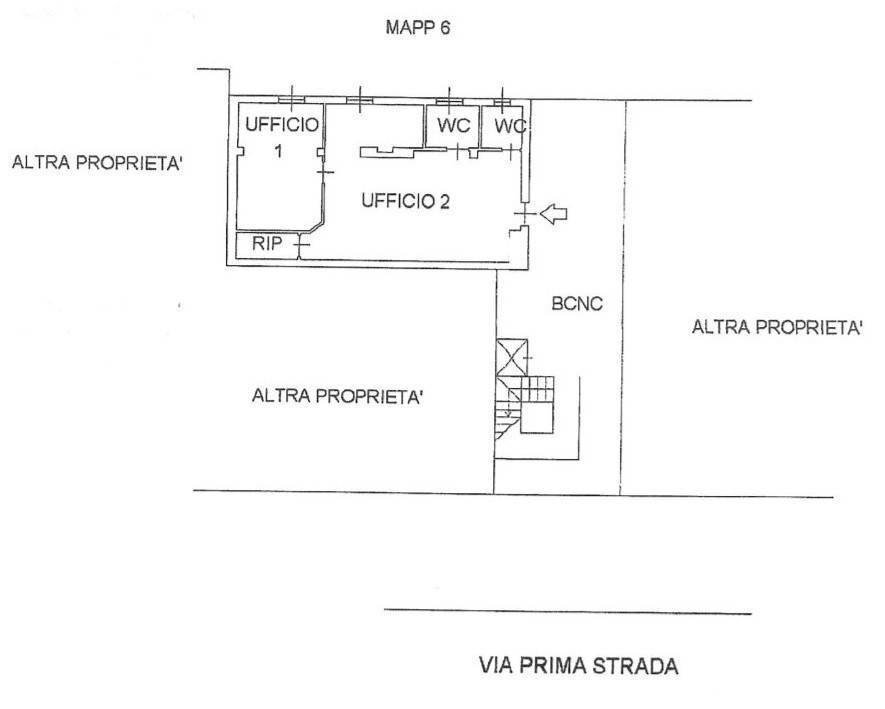 Ufficio viale Corsica, Milano - planimetria 1