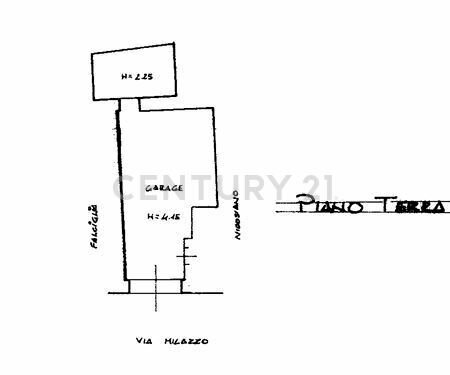 Cattura Garage - Apartment Via Milazzo 38, Piazza Armerina - floor plans 1