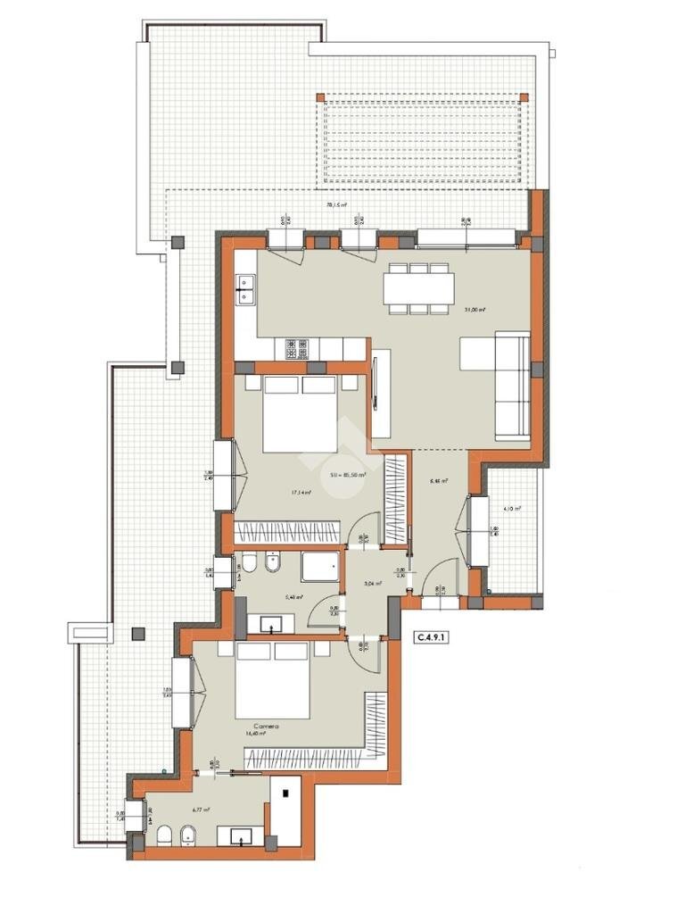 Three-room apartment Via Tosarelli Villanova, Castenaso - photo 3