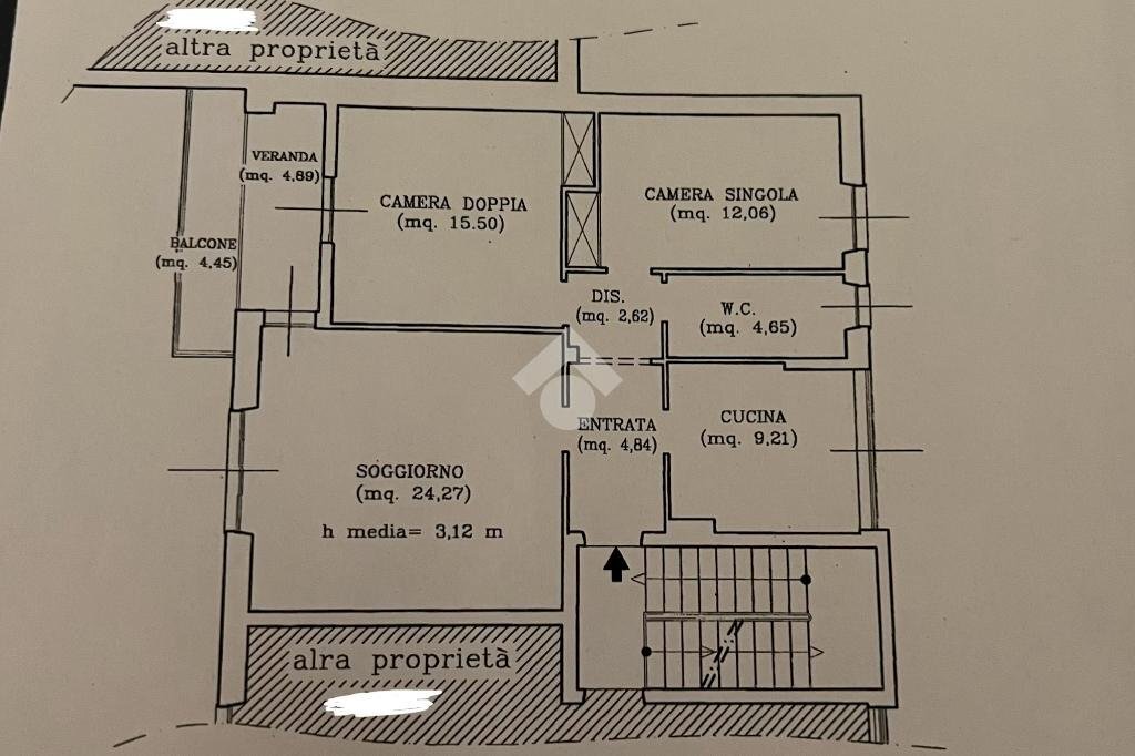 Four-room apartment Via Avvocato Giuseppe Cavassola, Finale Ligure - floor plans 1