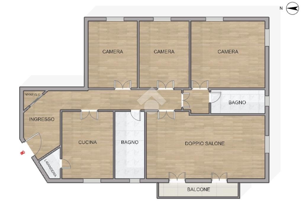 Apartment Via Pavia, Genova (neighborhood Pegli) - floor plans 1