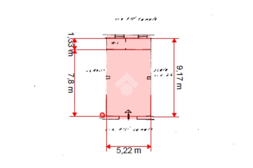 Box locale via fratelli canale, Genova (neighborhood San Martino) - floor plans 1