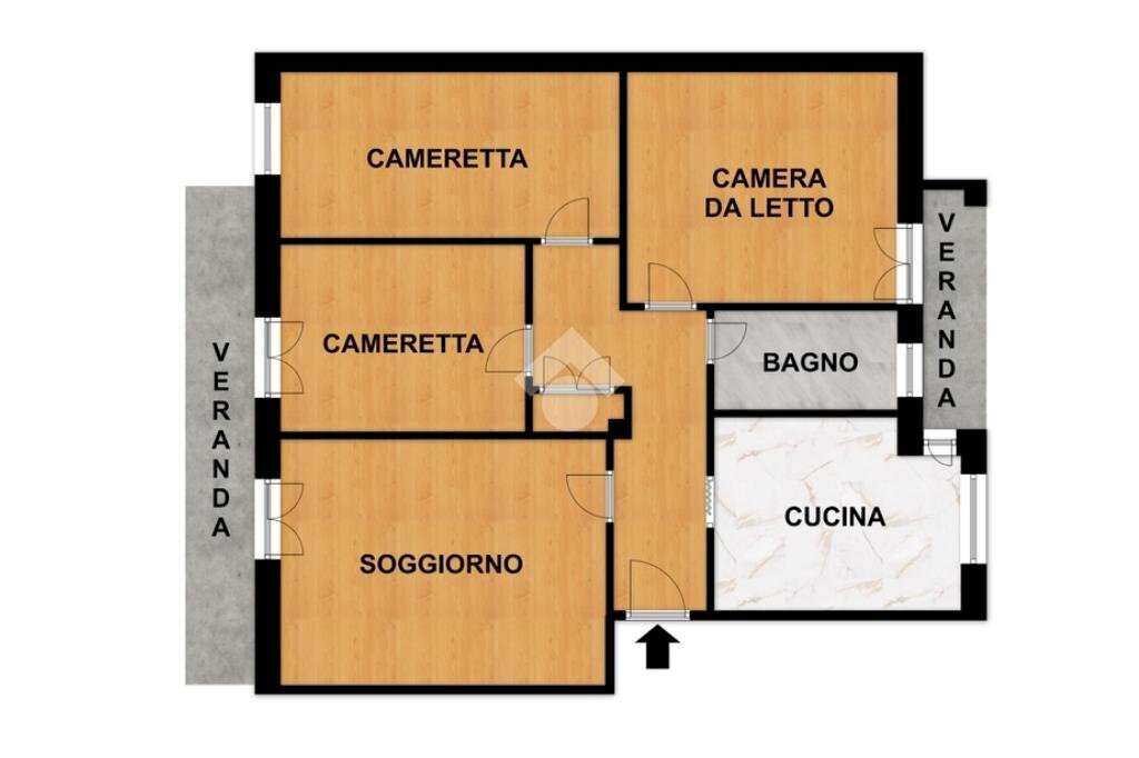 Apartment Via Chiappino, Savona (neighborhood Legino) - floor plans 1