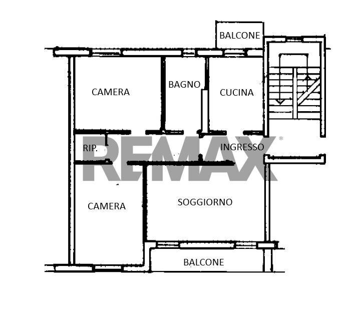 Pianta 2D - Three-room apartment via Unità d'Italia
 
34, Olgiate Olona - floor plans 1
