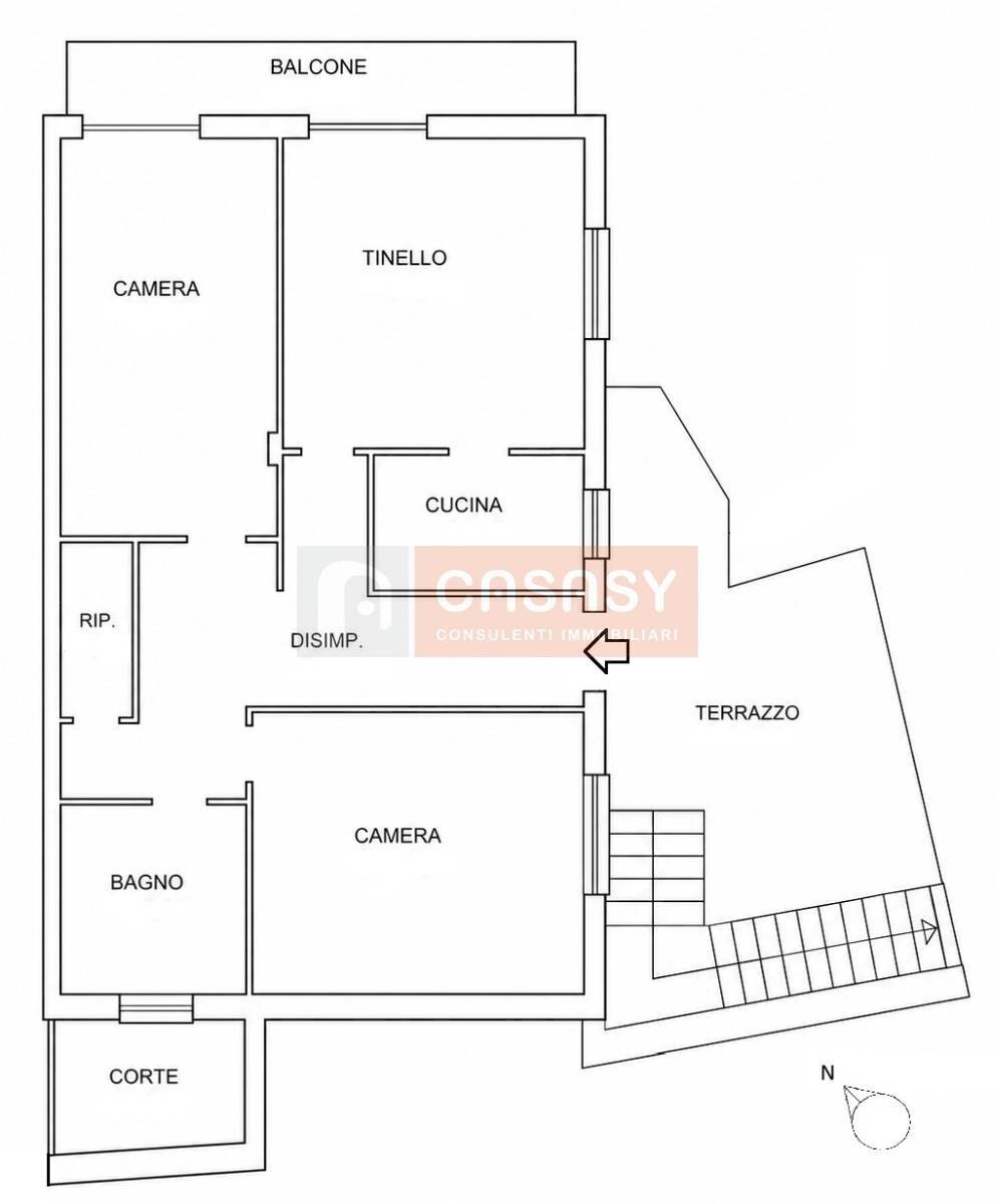 Foto 20 - Four-room apartment via Castello Romano, Laigueglia - floor plans 1