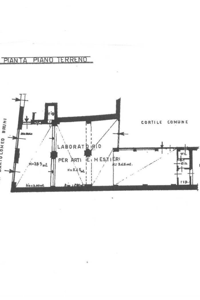 Shop via Bartolomeo Bruni, 3, Cuneo (neighborhood Centro) - floor plans 1