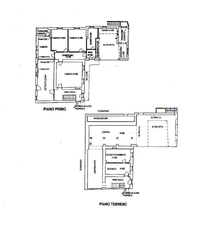 Rustic Borgata San Luigi, Dogliani - floor plans 1