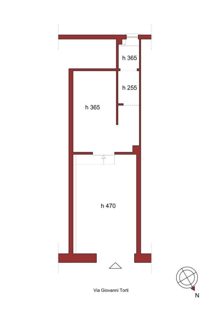 Negozio via Giovanni Torti, 131r, Genova (zona Marassi) - planimetria 1