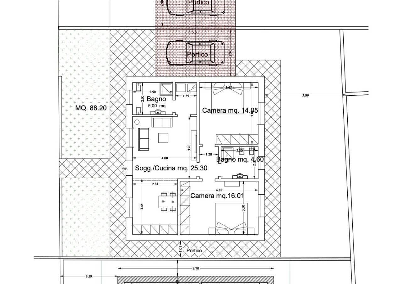 Villa via Tramia, Garlasco - planimetria 1