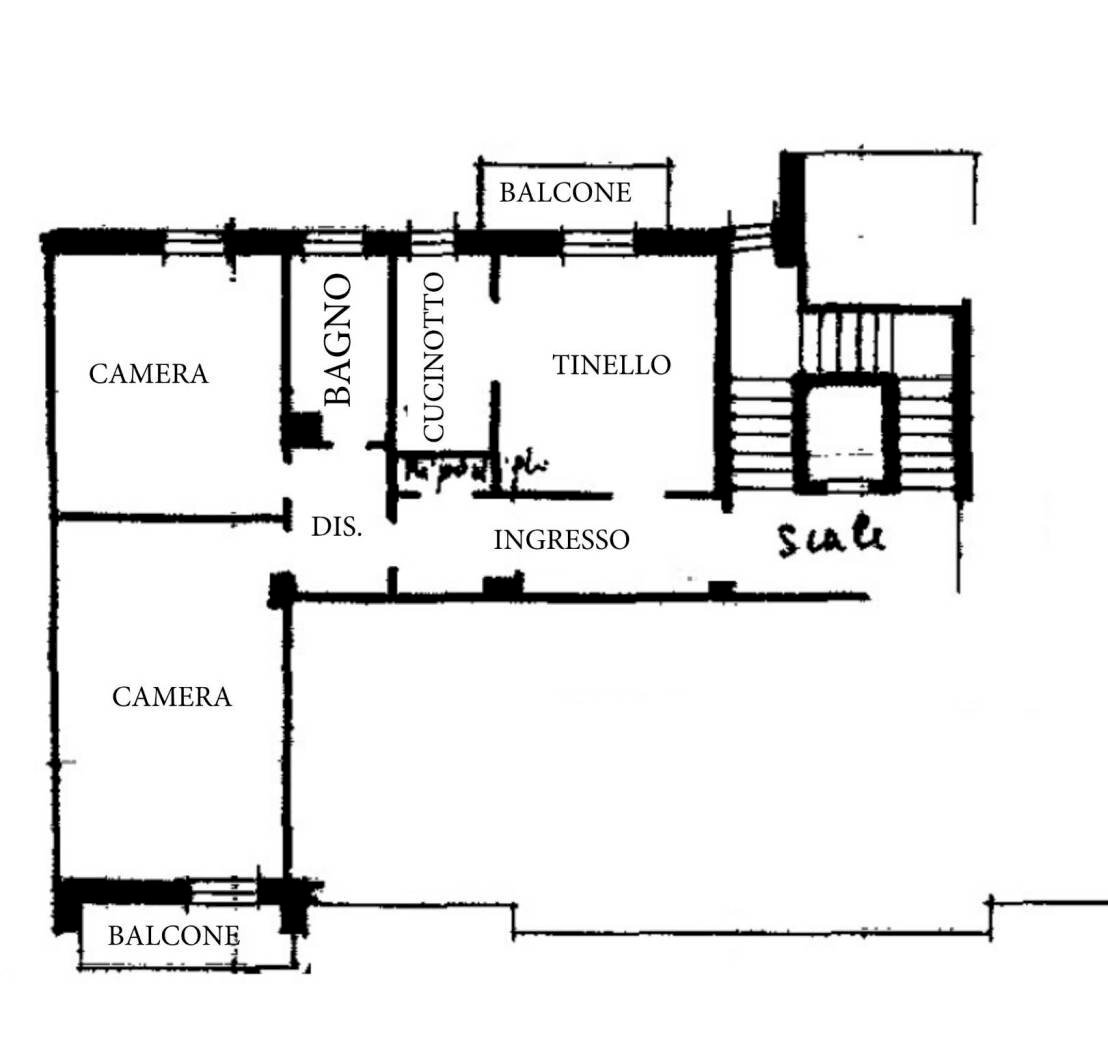 Three-room apartment via Marco Emilio Lepido, Bologna (neighborhood Borgo Panigale) - floor plans 1