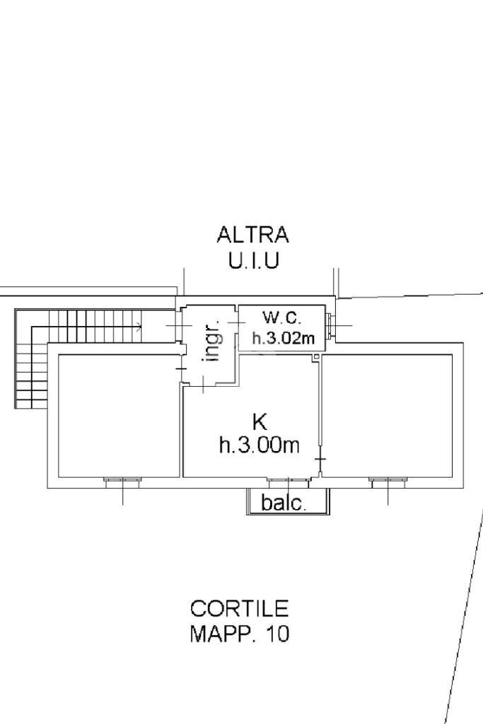 Trilocale Via L. Cadorna, Cormano - planimetria 1