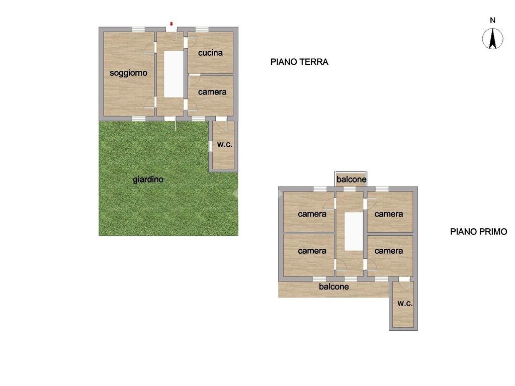 Casa semi indipendente Via levis, Chiomonte - planimetria 1