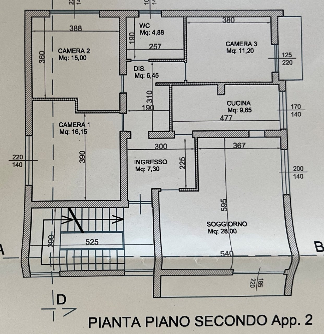 IMG_8518 - Three-family Villa Massa - floor plans 1
