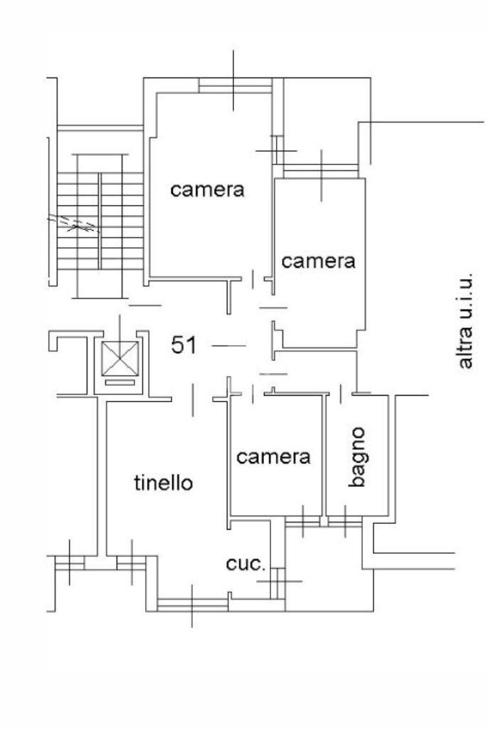 Four-room apartment Via Olevano, Grugliasco - floor plans 1
