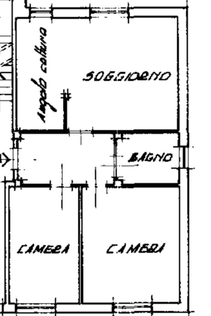 Trilocale Via Amerano, None - planimetria 1