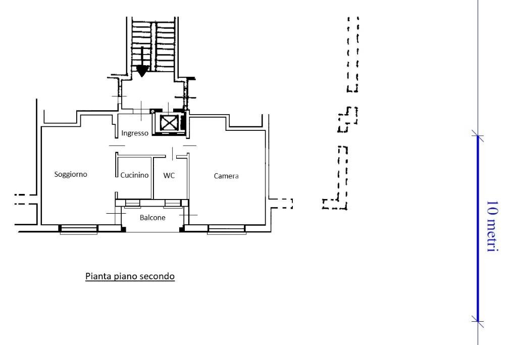 Bilocale Via Roma, Cafasse - planimetria 1