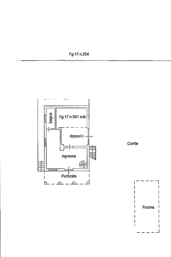 Villa Via Rossini, San Francesco al Campo - planimetria 1