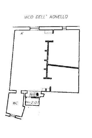 Appartamento piazza dell'Agnello, Genova - planimetria 1