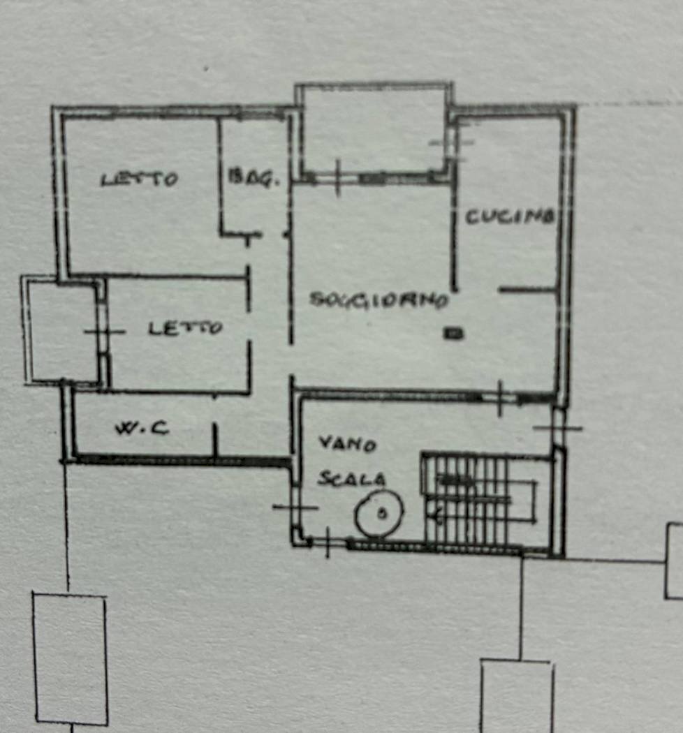 Four-room apartment via Chiesa, Castel Maggiore - floor plans 1