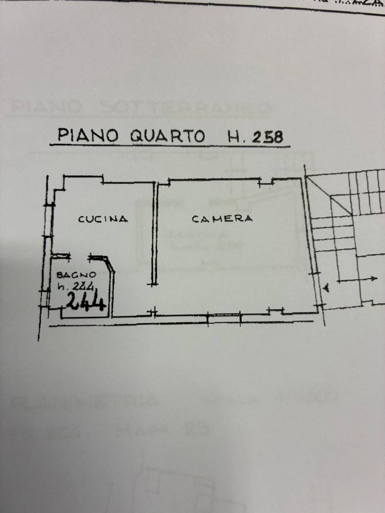 Appartamento piazza Ulisse Aldrovandi, Bologna (zona Centro Storico) - planimetria 1