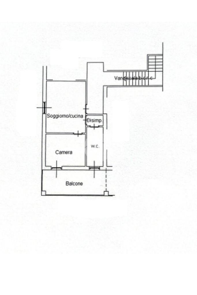Bilocale Via Circonvallazione, Romano Canavese - planimetria 1