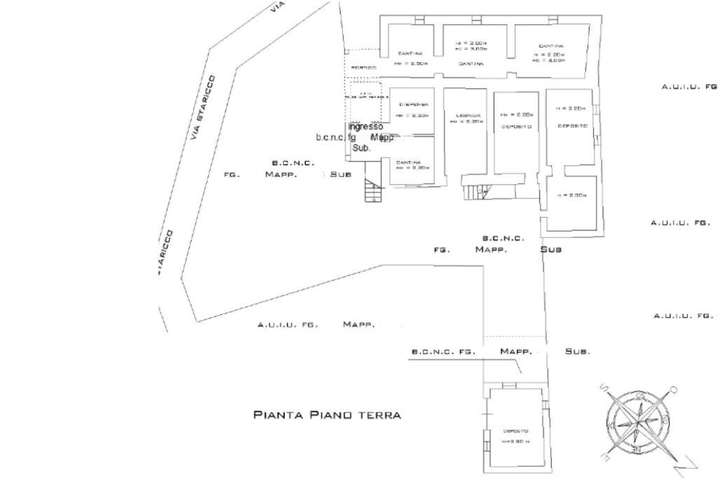 Rustico Via Straricco, Magliolo - planimetria 1