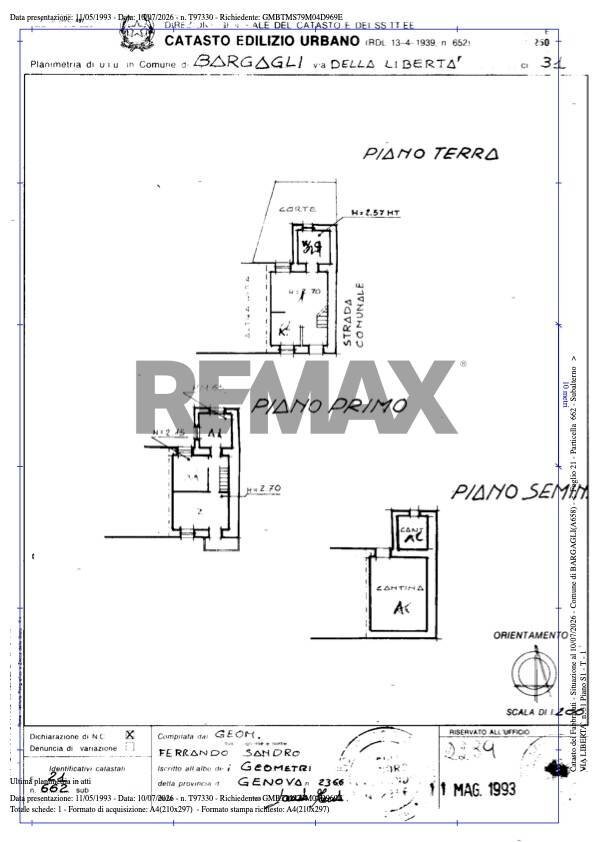 Pianta 2D - Four-room apartment Via della Libertà
 
31, Bargagli - floor plans 1