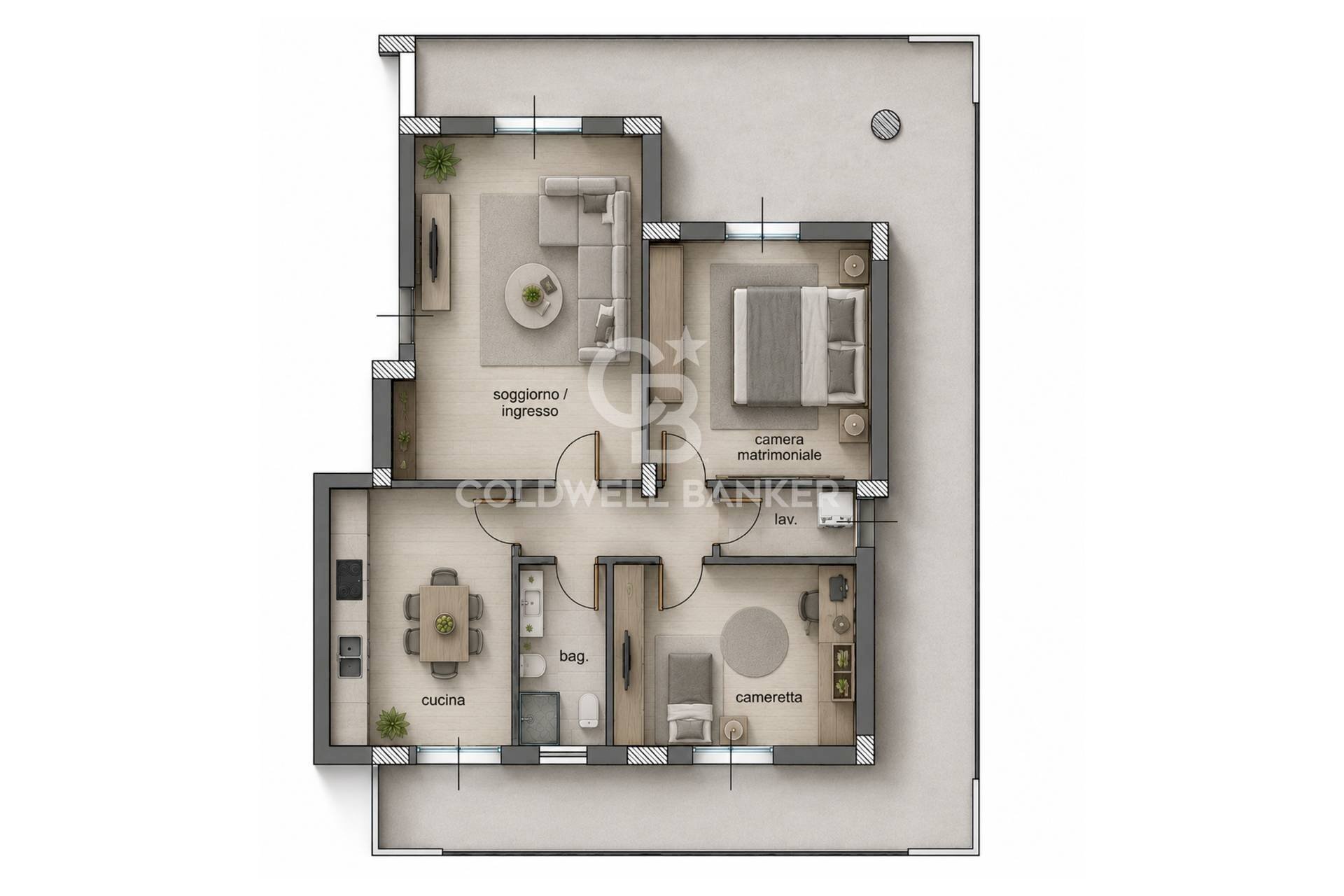 Foto 29 - Four-room apartment Via Michelangelo Buonarroti
 
11, Aci Catena - floor plans 1