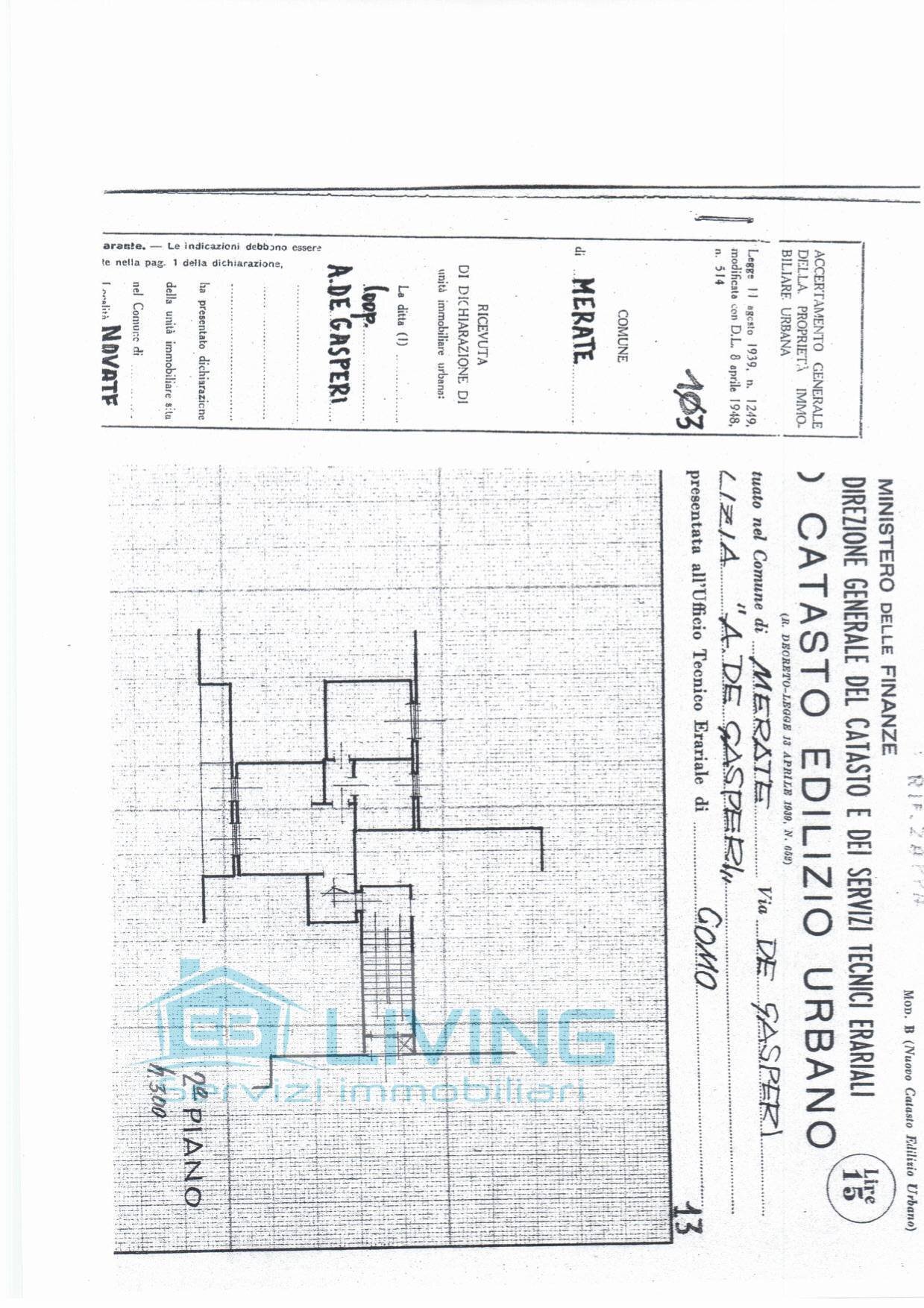 Foto 19 - Bilocale Via Alcide De Gasperi
 
20, Merate - planimetria 1