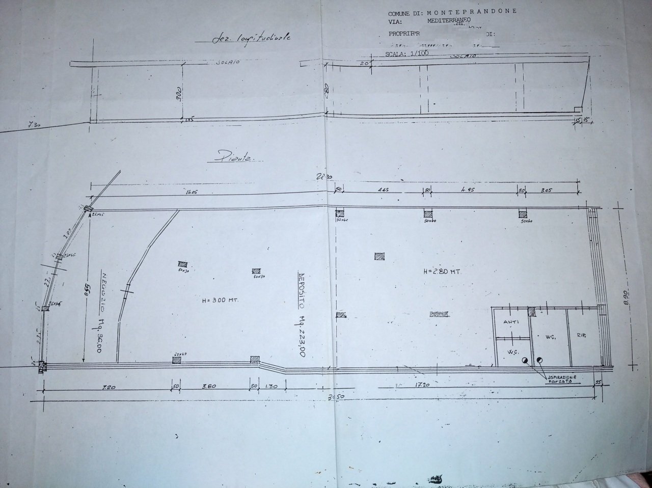 Pianta - Shed Monteprandone - floor plans 1