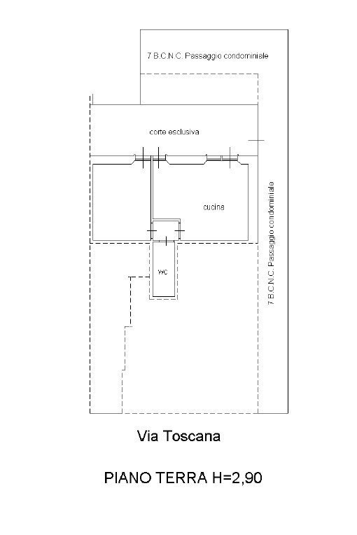 DILEOIMMOBILIARE APPARTAMENTO PIANO TERRA IN AFFIT - Appartamento San Benedetto del Tronto - planimetria 1