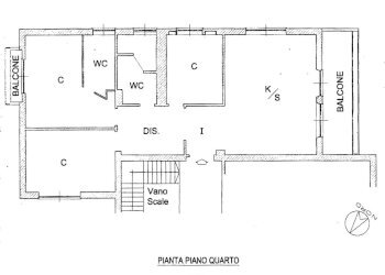 Planimetria - Appartamento Via Rivoli, Genova (zona Carignano) - foto 17