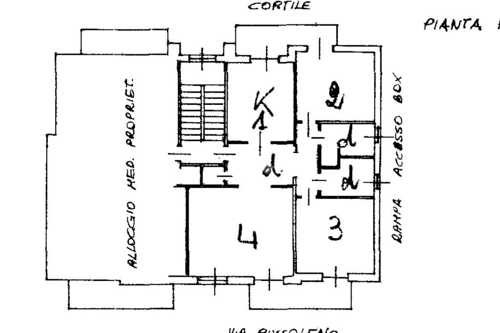 Four-room apartment Via Bussoleno, Collegno - floor plans 1