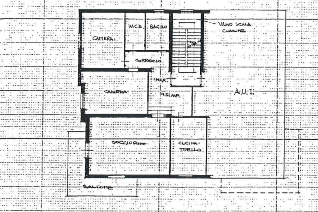 Three-room apartment Via Giovanni Baronzio, Rimini - floor plans 1