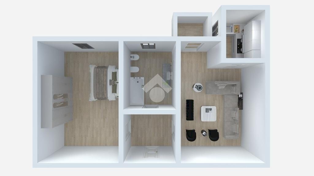 Two-room apartment Via Nicola Palmieri, Milano - floor plans 1