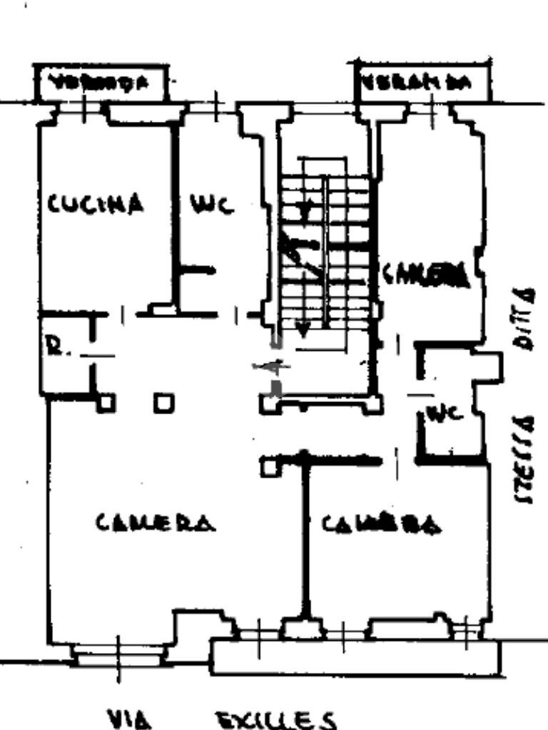 Appartamento Via exilles, Torino (zona Parella) - planimetria 1