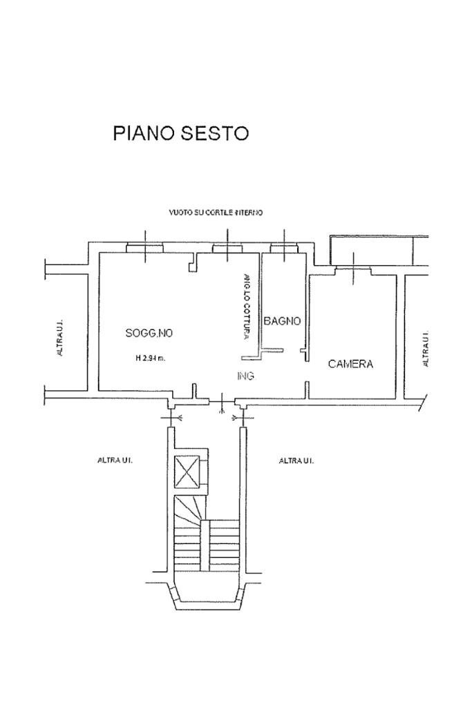 Two-room apartment Via Maria Bensi, Alessandria - floor plans 1